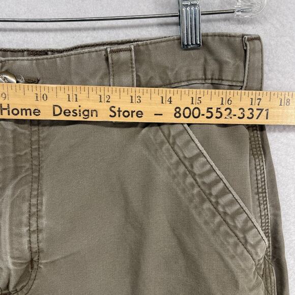 CARHARTT Pants Mens 34x32 B151 Utility Work Canvas Carpenter Khaki Cotton Beige - Picture 12 of 14